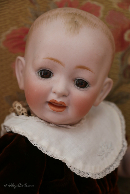 Ethnic Brown Porcelain Baby Doll Head 